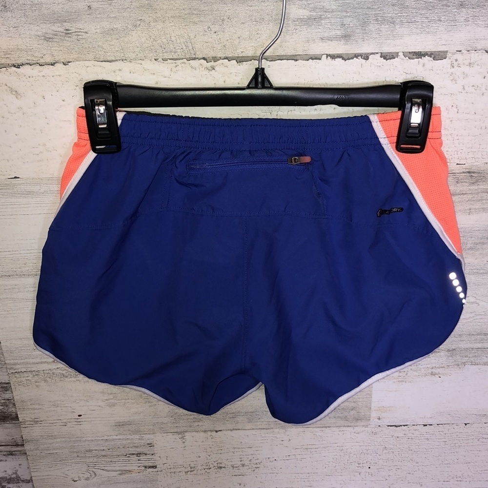 The North Face athletic shorts running shorts orange and blue in color size XS - Picture 5 of 7